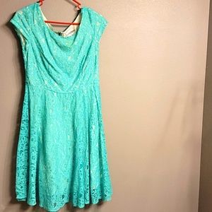 Danny and Nicole Lace Pattern Dress